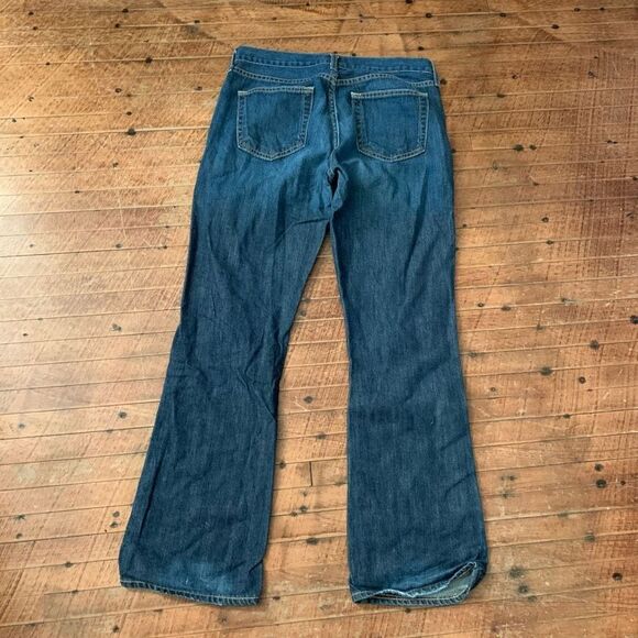 J Crew dark wash western bootcut normcore 4 short jeans - Picture 3 of 3
